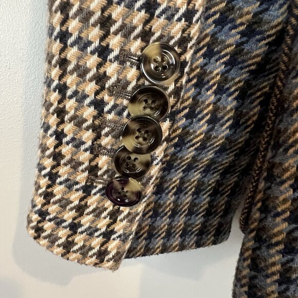 Veronica Beard Faustine Houndstooth Patchwork Dickey Jacket Size 8 Blazer - Picture 5 of 12